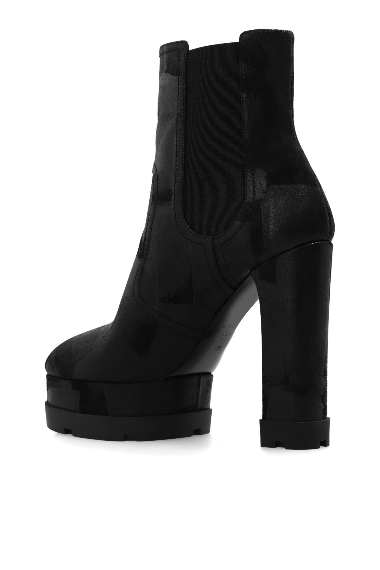 Platform ankle boots outlet with elastic panels